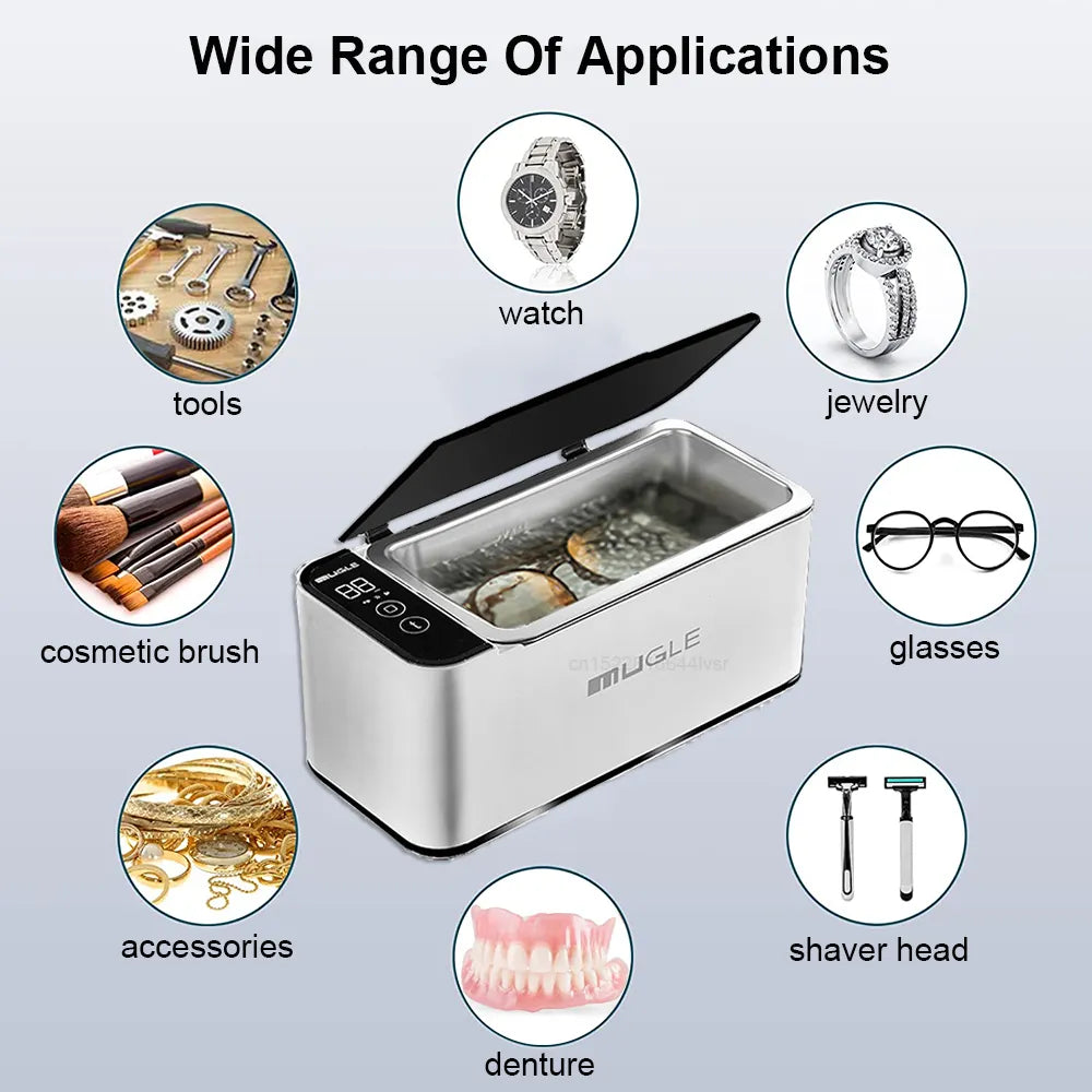 500ML Ultrasonic Cleaner: 35W Ultrasonic Jewelry & Glasses Cleaning Machine - Efficient Ultrasound Washing Bath