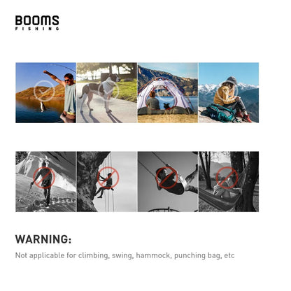 Booms Fishing CC1: 6Pcs Aluminum Alloy Carabiner Keychain - Outdoor Camping & Climbing Snap Clip Lock Buckle Hook