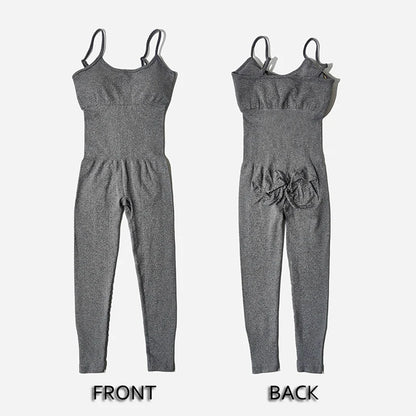 Seamless Yoga Set: Women's Tracksuit Jumpsuits - One Piece Fitness Rompers for Workout, Gym, and Sportswear