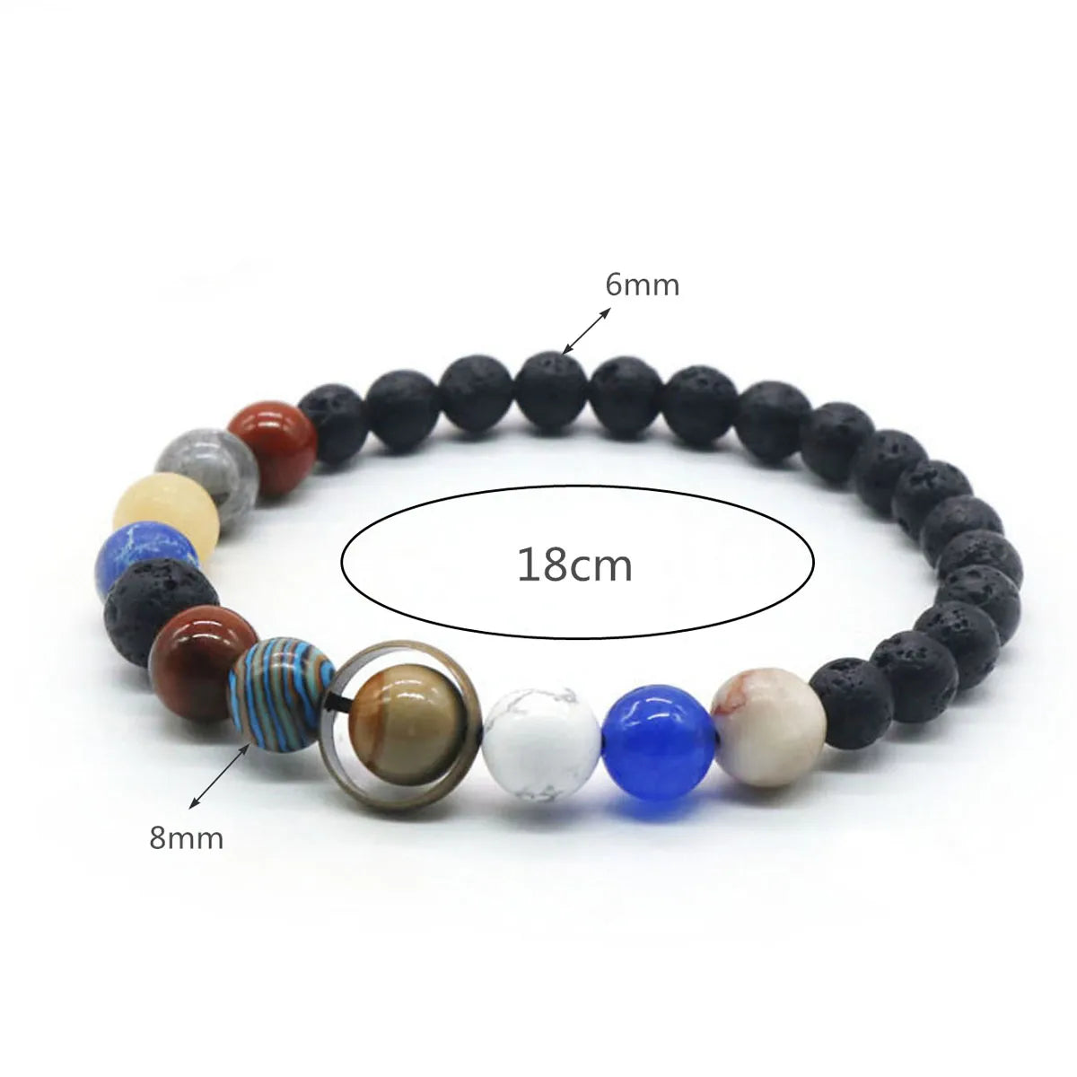 Best-Selling Cosmic Solar System Bracelet: Handmade Eight Planets Couple/Friend Sky Jewelry Gift