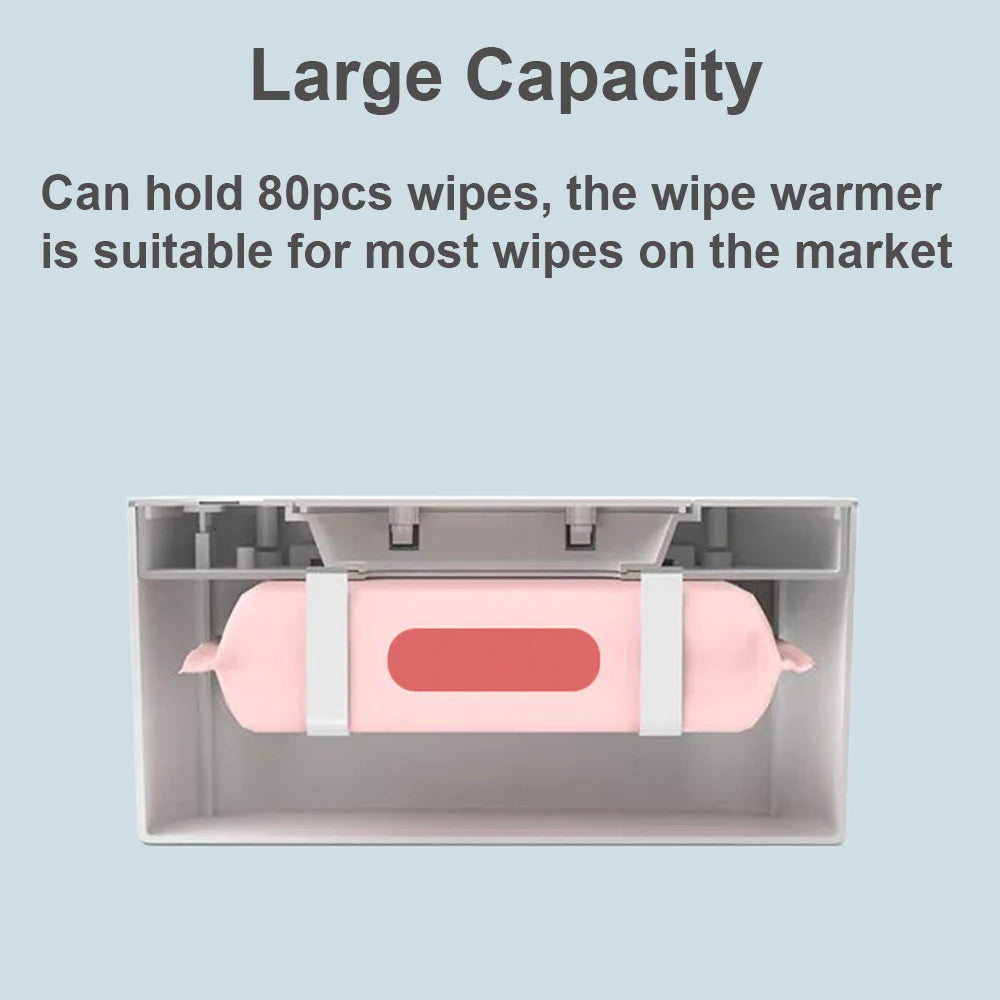 Large Capacity Baby Wipe Warmer: USB-Powered Dispenser with Constant Temperature Heating - Ideal for Home and Travel