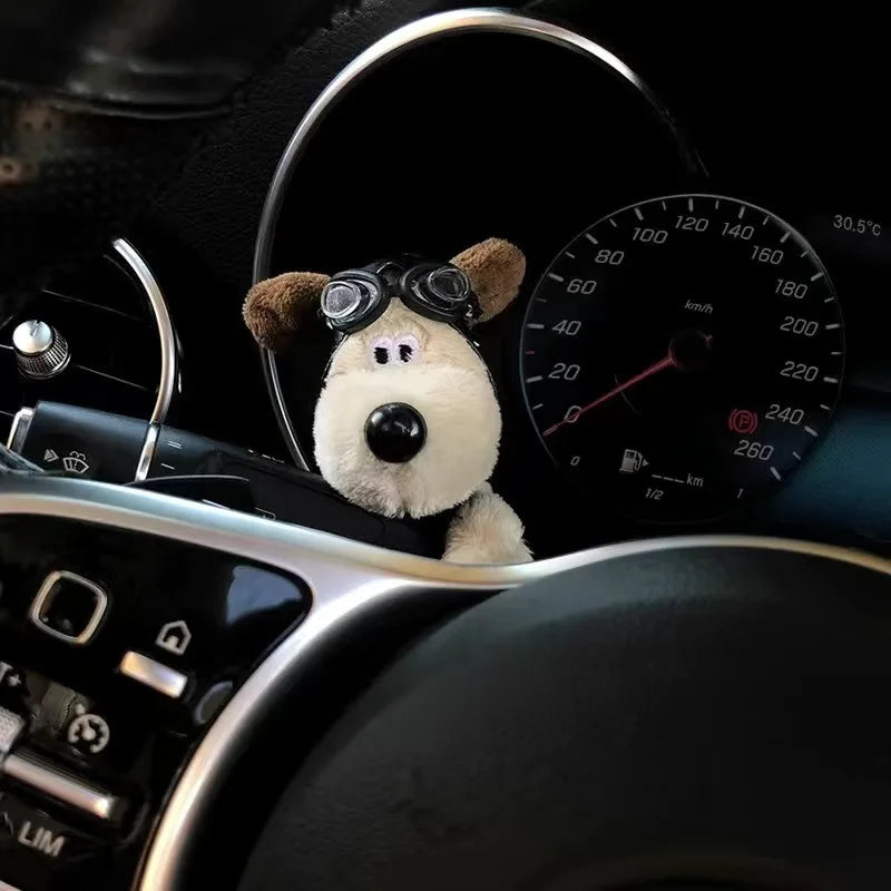 Car Decoration Dolls - Pilot Pawdog Steering Lights Wiper Wye Shield Ornaments