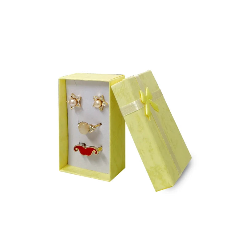 12Pcs Jewelry Gift Boxes - Ring, Necklace, Pendant, Earrings Organizer Display Holder, 5x8x2.5cm Trinket Storage Props