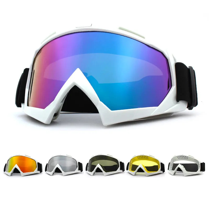 Winter Skiing Goggles: Windproof Cycling & Motorcycle Eyewear - Anti-Fog Snowboard Glasses for Skiing & Snowboarding