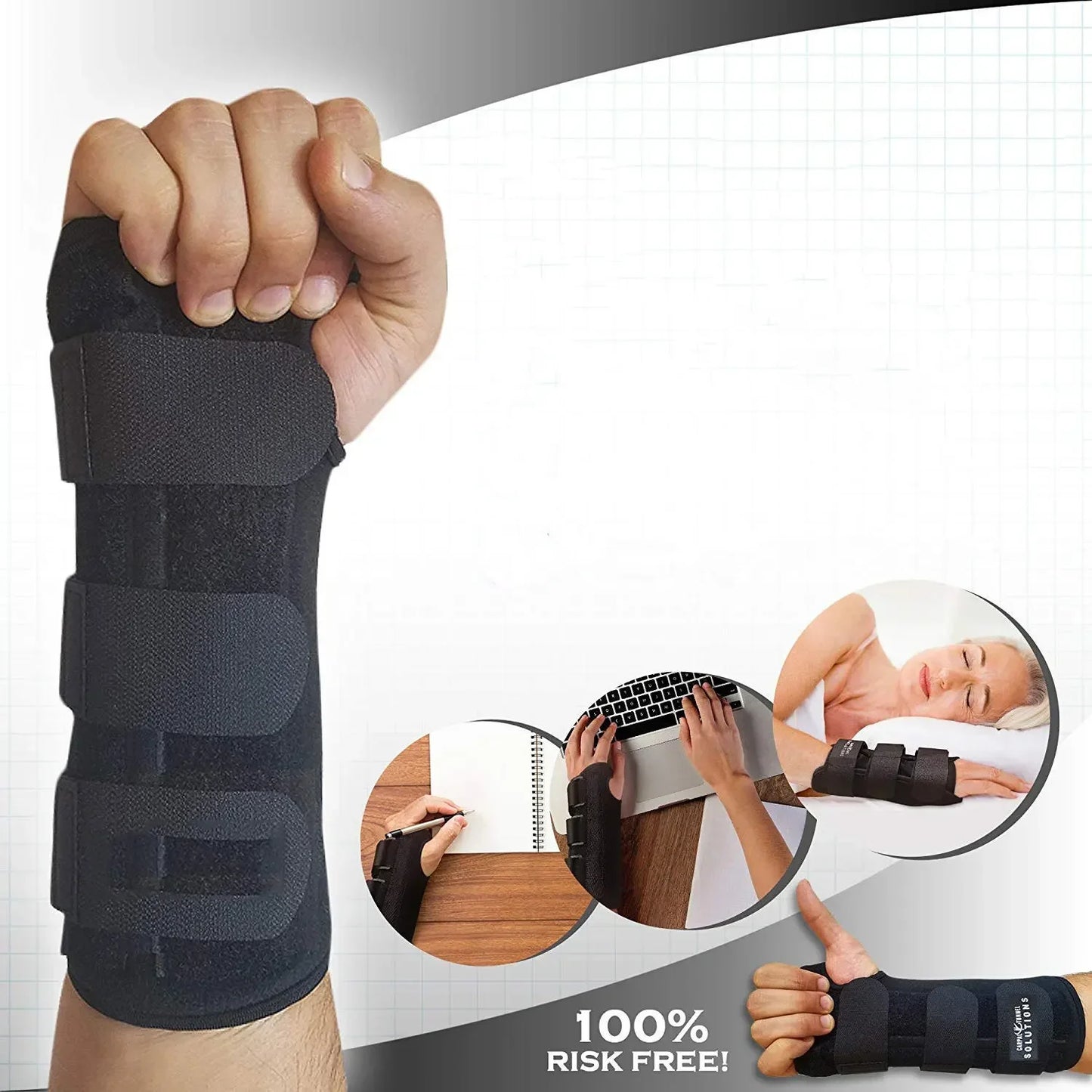 1Pc Professional Wrist Support Splint | Arthritis Band Belt | Carpal Tunnel Wrist Brace | Sprain Prevention & Fitness Wrist Protector