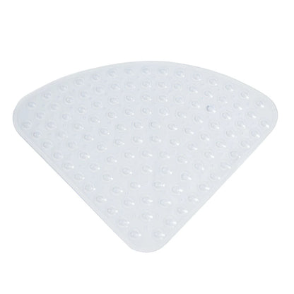 54x54cm Anti-Slip PVC Corner Shower Mat with Suction Cups – Hotel and Home Bathroom Cushion