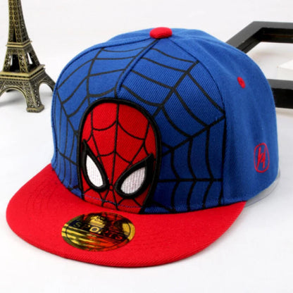 Anime Spiderman Cartoon Baseball Cap for Kids - Adjustable Snapback Hip Hop Hat for Toddlers and Children, Perfect for Spring and Summer