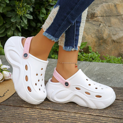 Women's Chunky Platform Sandals - 2024 Summer Fashion EVA Clogs with Thick Sole, Non-Slip Garden Shoes for Outdoor and Beach