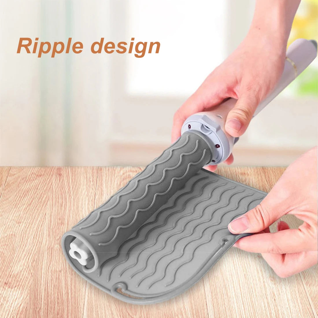 Portable Silicone Heat Resistant Mat - Non-Slip Insulation Pad for Hair Straighteners and Curlers, Ideal Styling Tool for Travel