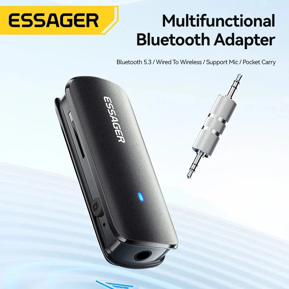 Collar Clip Bluetooth Adapter – Wireless Bluetooth Connectivity for Hands-Free Use