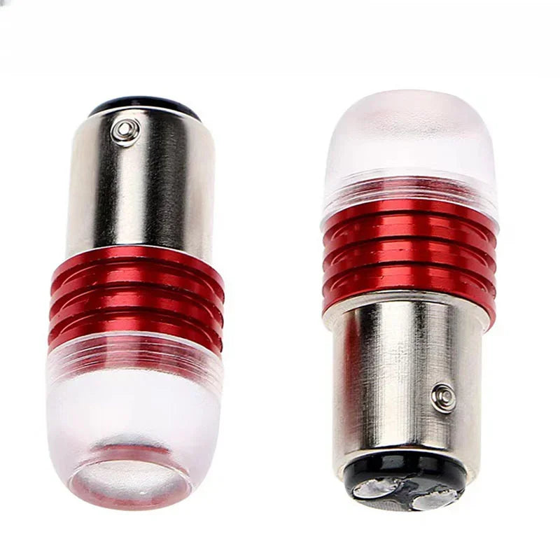 1/2PCS Car Tail Brake Light Strobe - Flashing LED Lamp and Motorcycle Warning Light Bulb | 12V Red Rear Taillight