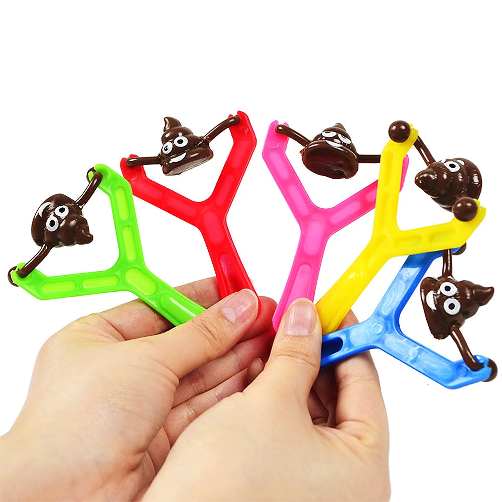 Fun Party Favors: Set of 12 Colorful Shooting Fake Poop Toys - Perfect for Kids Birthday Parties, Piñata Fillers, Boys and Girls Party Gifts Supplies