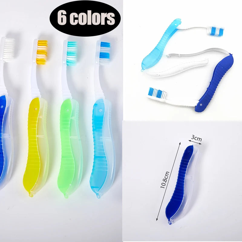 Portable Disposable Foldable Toothbrush - Travel and Camping Oral Cleaning Tool