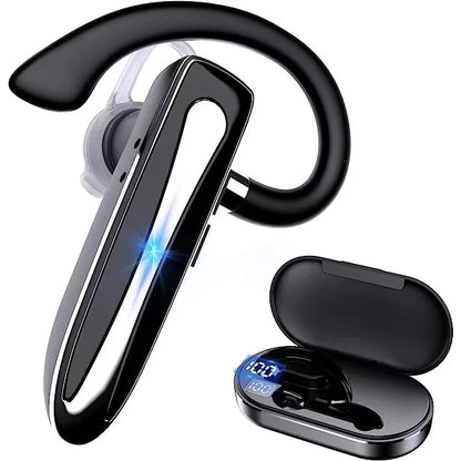 YYK530 Wireless Business Headphone: Single Ear, Dual Microphone Bluetooth V5.1 Earphone - Noise Canceling Headset for Drivers