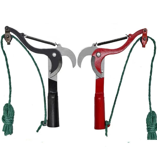 High-Altitude Extension Lopper Branch Scissors - Extendable Fruit Tree Pruning Saw Cutter Garden Trimmer Tool with Rope