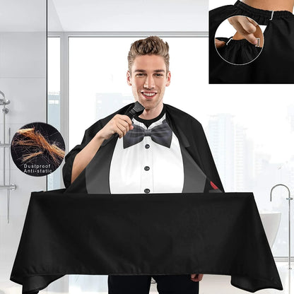 Professional Salon Haircutting Shirt - Spot Barbershop Capes Pattern Suit - Antistatic Hairdresser Apron