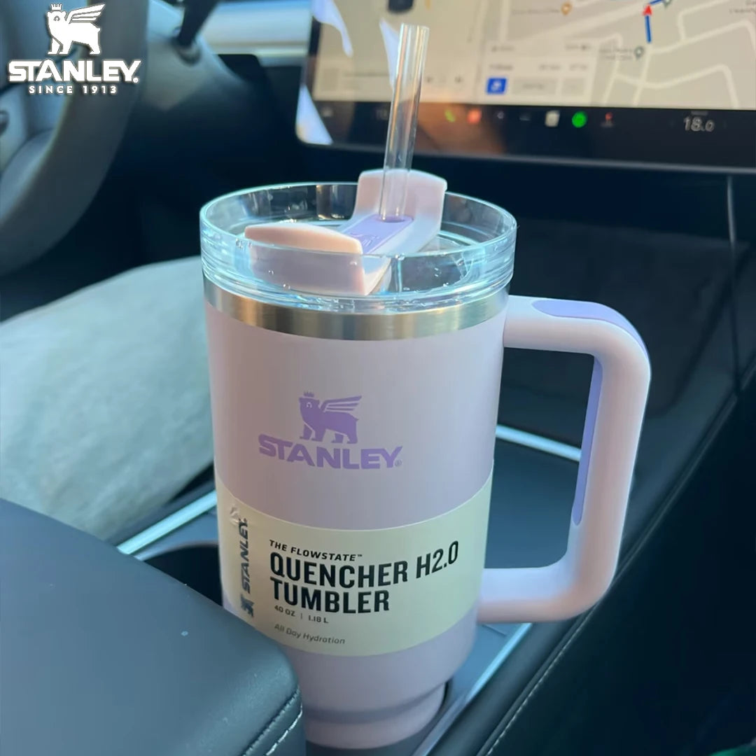 Stanley 2024 Quencher H2.0 FlowState Tumbler: New Colors, Insulated Stainless Steel Travel Mug with Large Capacity - Thermal Coffee Cup