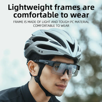 WEST BIKING Polarized Sunglasses for Men - Photochromic Cycling Glasses for Driving Fishing Eyewear - Bicycle Goggles