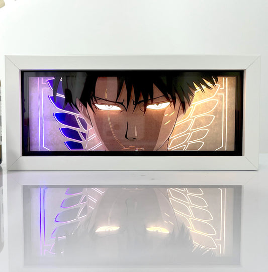 Night Light Anime Paper Cut Shadow Box – 3D Laser Carving Lamp for Cool Room Decor and Party Gifts