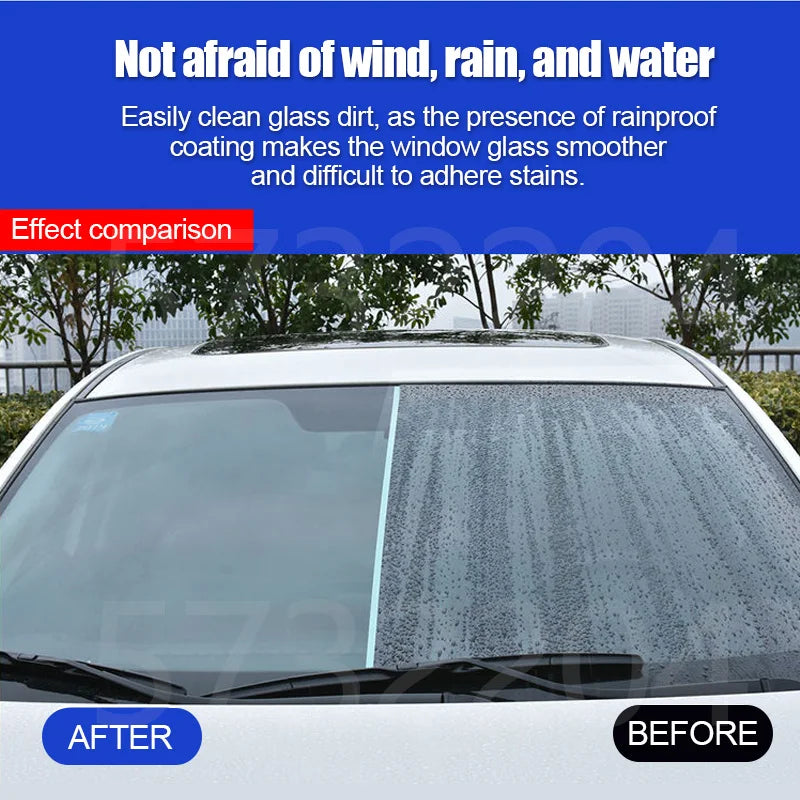 Water Repellent Spray - Anti-Rain Coating for Car Glass, Hydrophobic Liquid Windshield Mirror Mask Auto Polish Kit