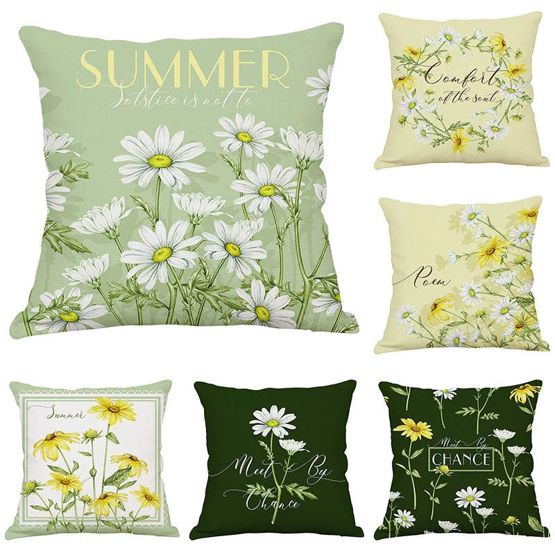 Linlamlim Green Cushion Cover: Decorative Pillowcase for Bedroom Bed, Living Room Sofa, Car - Throw Pillow Cover Accessories