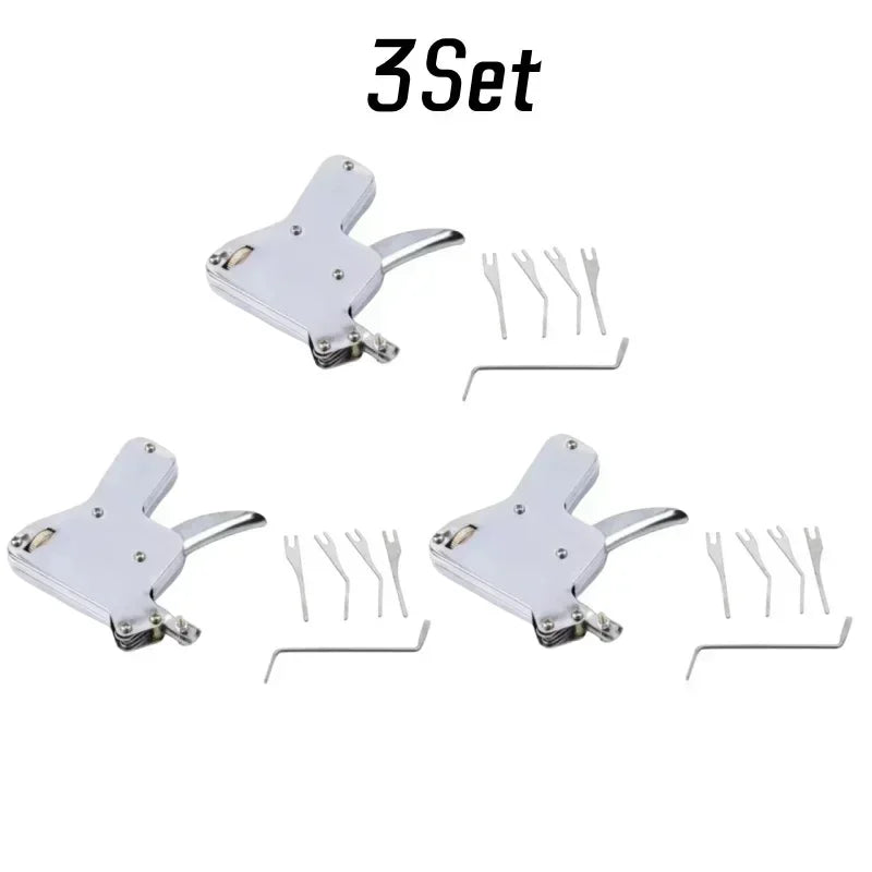 Padlock Open Tool Set - Semi-Automatic Manual Gun, Strong Steel Lock Picking and Extractor Tool Parts for Practice