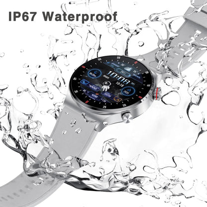 2023 Luxury Smart Watch for Men - NFC, Bluetooth Call, Fitness, Waterproof, Sports Wristwatch for Women and Kids - Compatible with Xiaomi and Huawei