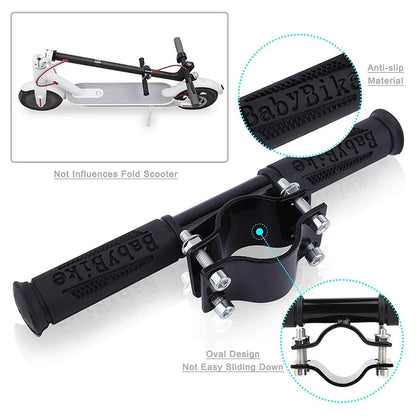 Xiaomi M365 Ninebot ES4 Scooter Children Safe Handrail - Non-Slip Adjustable Grip Bar for Electric Scooter, Kid-Friendly Handle Holder