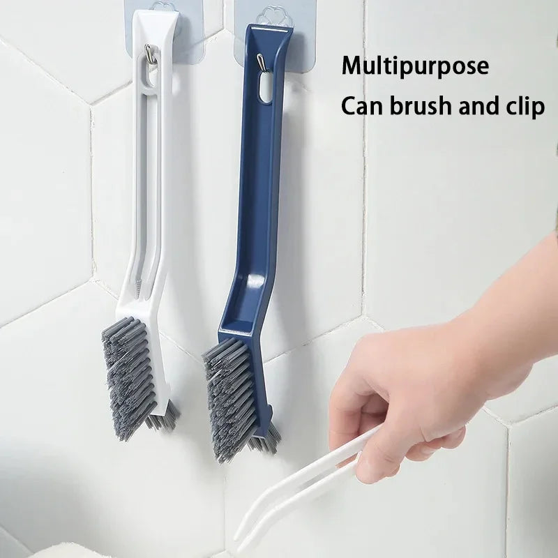 2-in-1 Cleaning Brush for Corners and Gaps: Versatile Bathroom and Floor Tiles Cleaner - Effective Multipurpose Tool