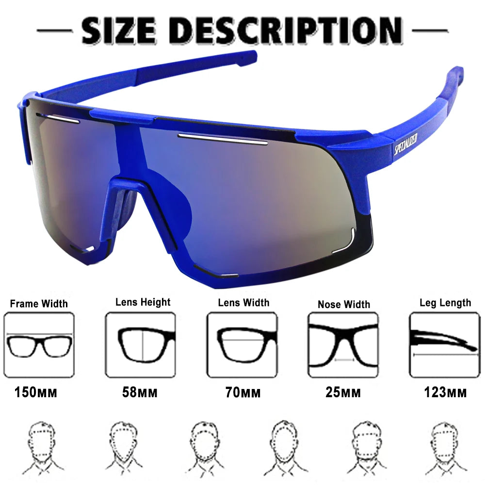 SPECIALIZED Cycling Sunglasses - Men and Women Mountain Bike Road Eyewear for Bicycle Riding, Outdoor Sports, Hiking Goggles