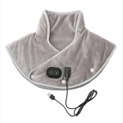 Heated Neck Heating Pad Wrap | USB Electric Shoulder Massager for Pain Relief, Office/Home Warming Tool