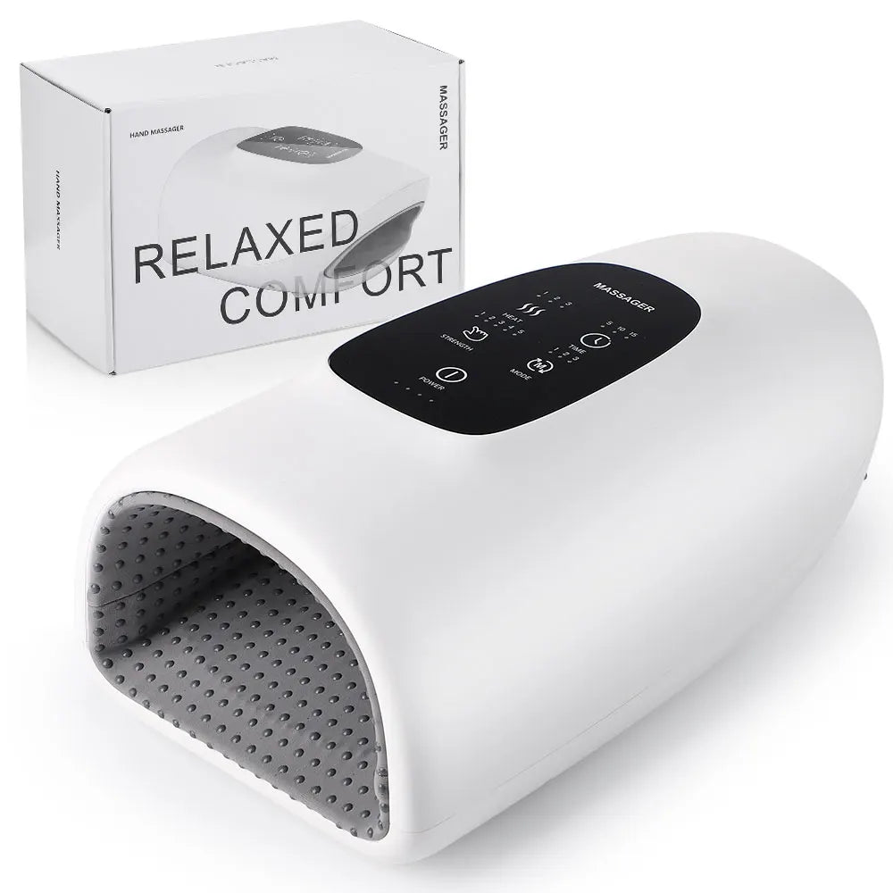 Wireless Electric Hand Massager - Air Compression, Hot Compress, Palm Acupoint Therapy for Arthritis, Numbness, and Muscle Relaxation