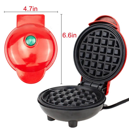 Electric Mini Waffles Maker Machine - 110V & 220V Kitchen Cooking Appliance for Kids' Breakfast and Dessert Pot Small Fried Eggs