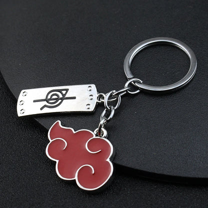 Anime Uchiha Itachi Sharingan Metal Keychain - Cartoon Key Ring Holder and Toy for Children, Ideal Gift