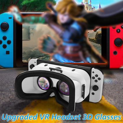 Upgraded Switch VR Headset - Compatible with Nintendo Switch & OLED, Adjustable HD Lenses, 3D Goggles Kit for Enhanced Gaming Experience