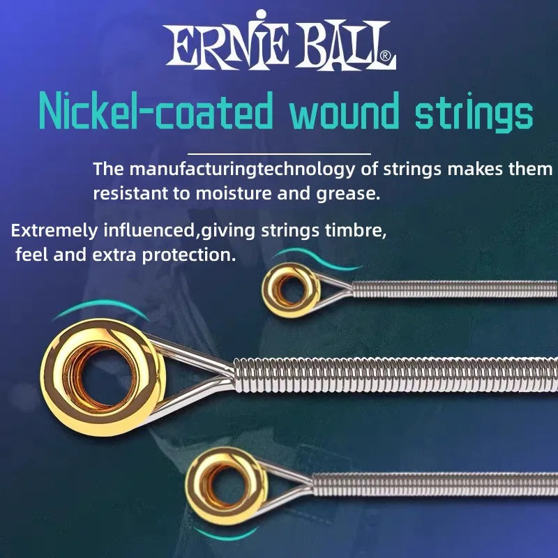 Ernie Ball Electric Guitar String Set - 2221/2626/2721/2223/2225/2215/2220/2723 Nickel Wound Rock Accessory