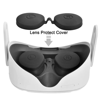 Silicone Protective Cover Kit for Oculus Quest 2 – Durable VR Face Cover, Controller Grips and Headset Accessory