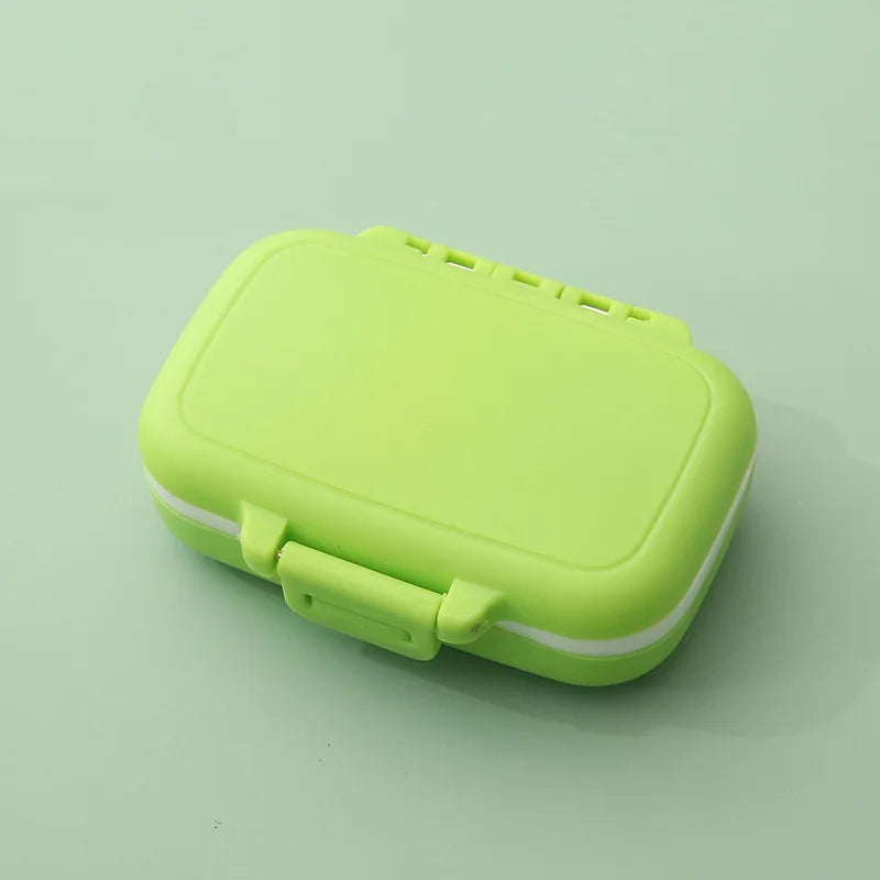 Mini Portable Pills Organizer: 3-Grid PillBox Tablet Storage Container - Weekly Medicine Pill Case for Drug Dispensing