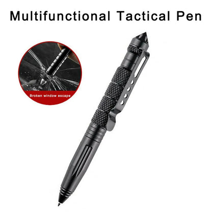 High-Quality Metal Tactical Pen - Self Defense, Emergency Glass Breaker, EDC Ballpoint Pen