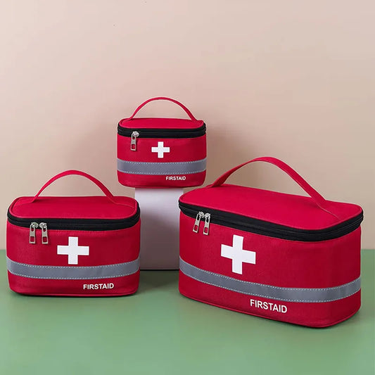 Portable First Aid Kit - Travel Medicine and Medication Storage Bag