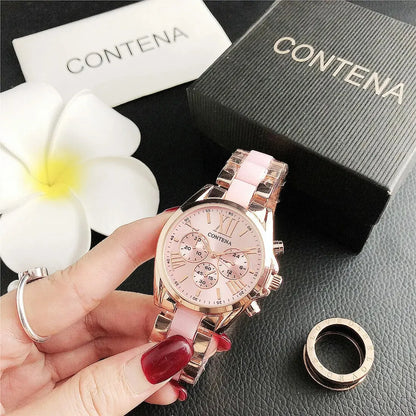 Luxury Steel Bracelet Watch for Women - Top Brand Fashion Quartz Ladies Watch, Elegant and Creative Design