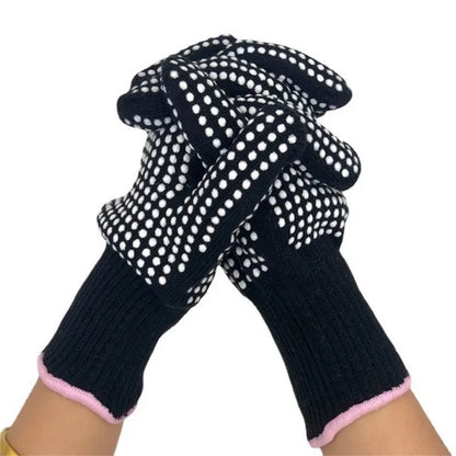 New Double-Sided Hair Straightener Curling Tong: Heat-Resistant Hairdressing Finger Gloves - Salon Tools for Hair Styling