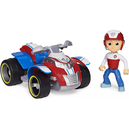 Original Paw Patrol Action Figures - 10 Vehicles with Ryder, Tracker, Everest, Chase, Rex, Skye, Rocky, Marshall and Zuma, Perfect Birthday Gift Toy