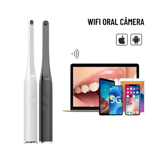 2MP HD Wireless Visual Intraoral Camera - Dentist Tool Set with WIFI Endoscope for IOS, iPhone, Android, and Mac