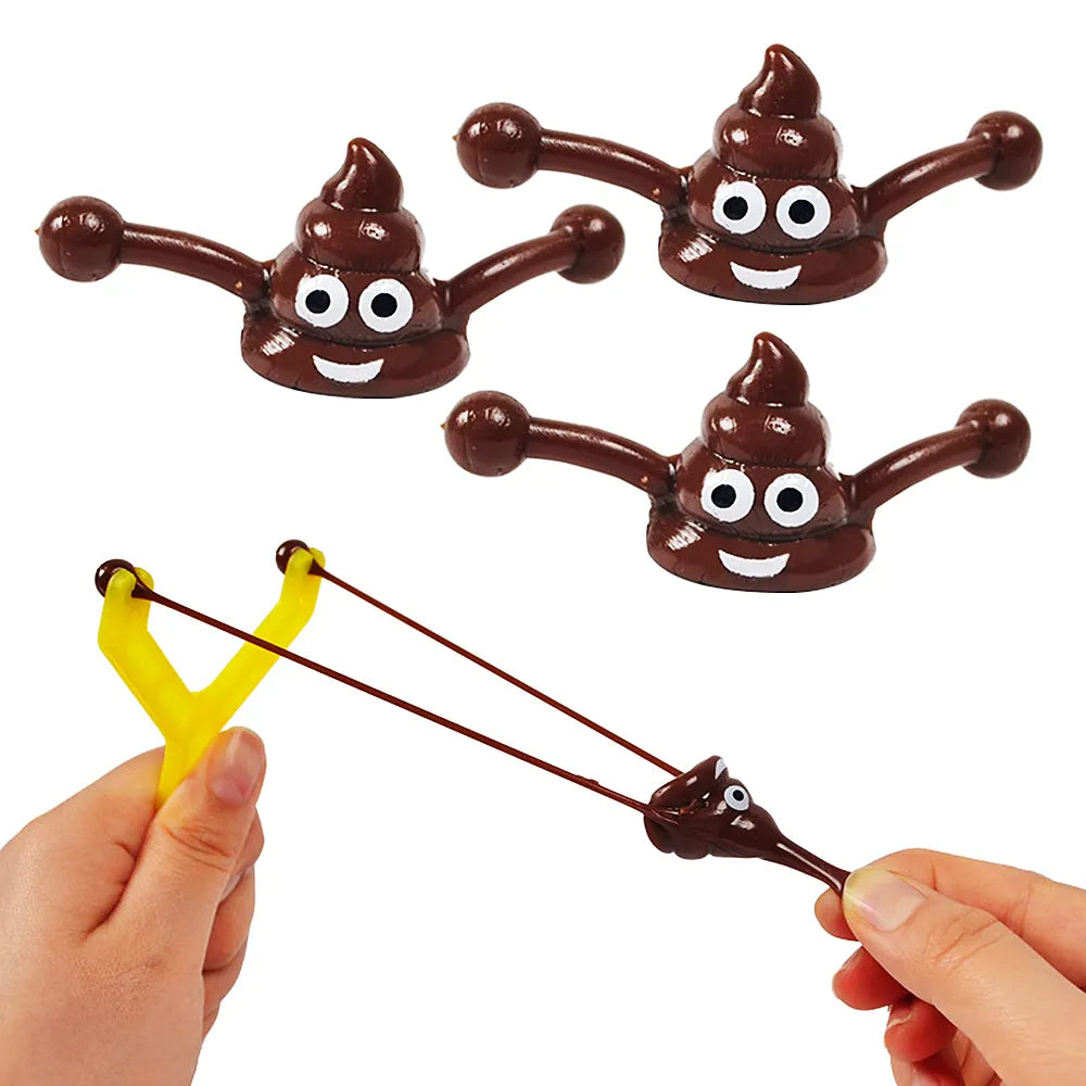 Fun Party Favors: Set of 12 Colorful Shooting Fake Poop Toys - Perfect for Kids Birthday Parties, Piñata Fillers, Boys and Girls Party Gifts Supplies