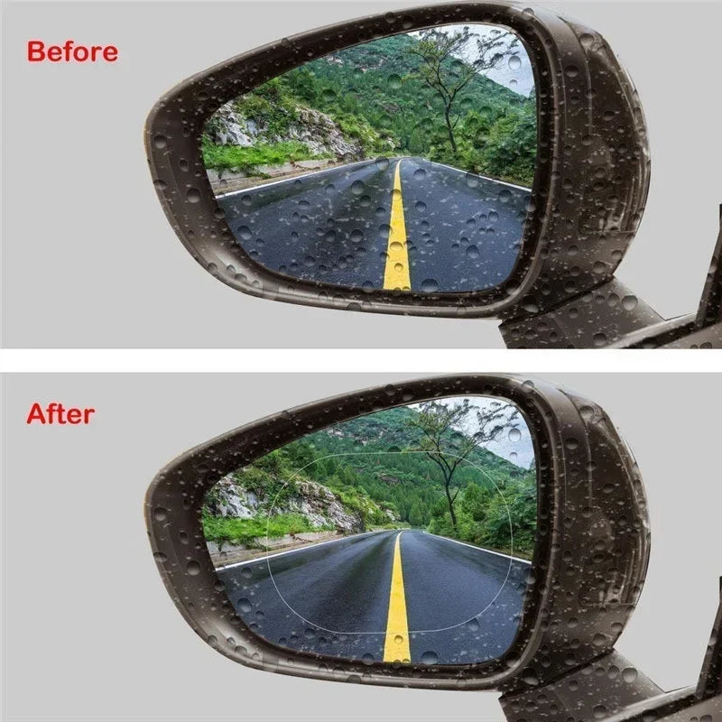 Car Rearview Mirror Protective Film - Anti-Fog, Anti-Glare, Waterproof, Rainproof Clear Membrane Sticker