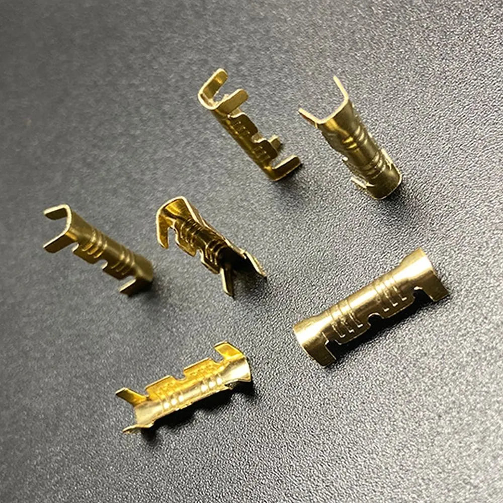 453 U-Shaped Cold Inserts Connectors: Small Teeth Fascia Terminals - 50/100/200Pcs, 0.3-1.5mm 2 Wiring Tab, Cold Terminal Line