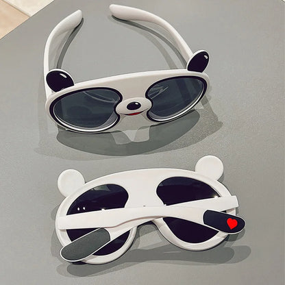 Cartoon Panda Shaped Sunglasses for Children - Polarized Sun Glasses for Boys and Girls - Kids UV Protection Eyewear with UV400 - Gafas De Sol Mujer Gift