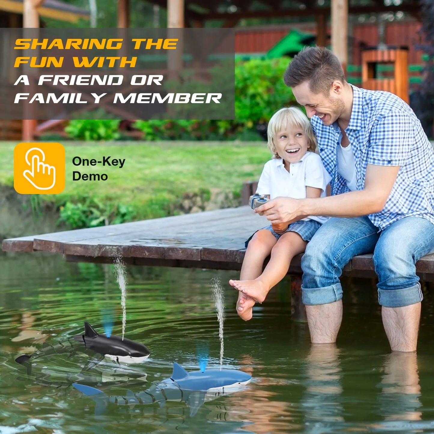 Smart RC Shark Whale Spray Water Toy – Remote Controlled Boat, Submarine, and Fish Robots for Kids, Boys, and Children