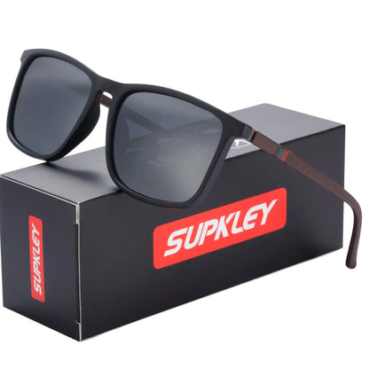 SUPKLEY Sports Sunglasses for Men: Polarized Square Sun Glasses, Comfortable Lightweight Eyewear Accessory with Original Design